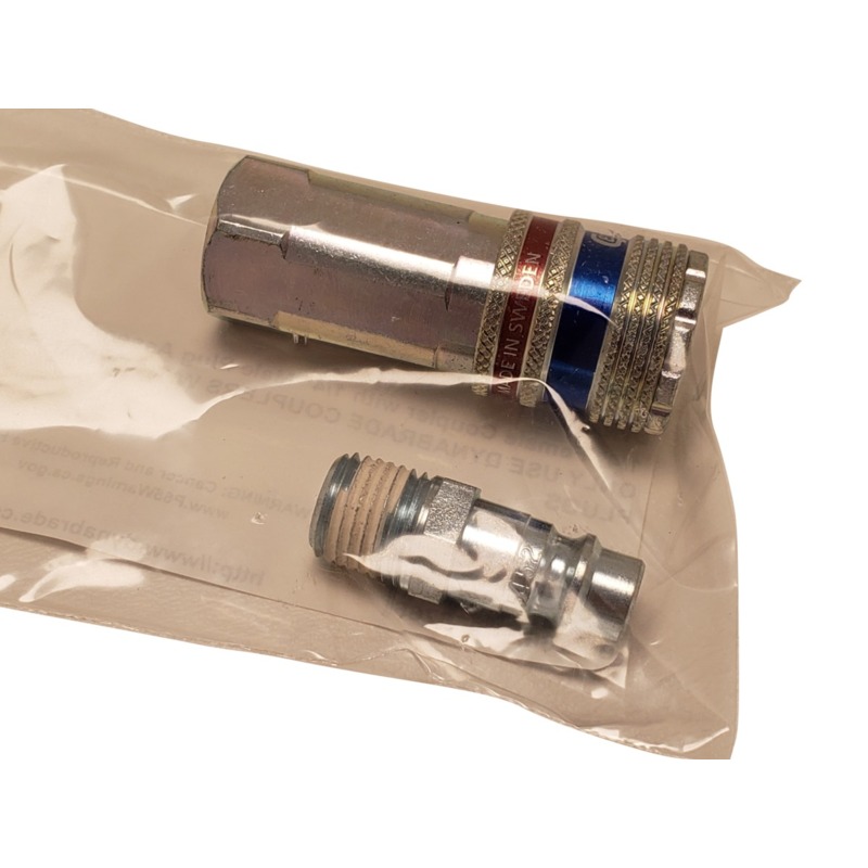 1/2" Male Coupler with 1/2" Female Plug Assembly