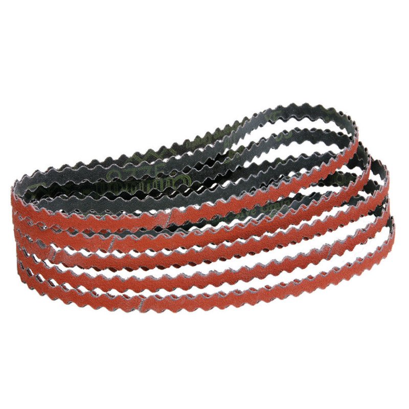 1/2" W x 18"  L 80 Grit Ceramic DynaCut Scalloped Edge Belt