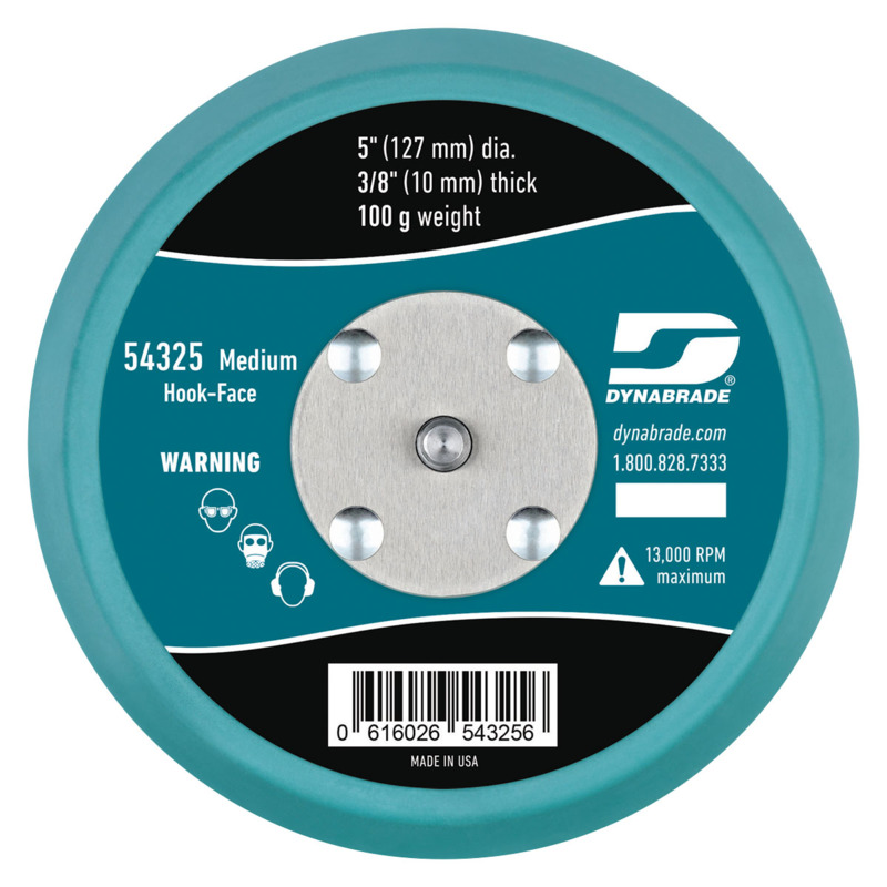 5" (127 mm) Dia. Non-Vacuum Disc Pad, Hook-Face, Short Nap
