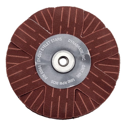 3" (76 mm) Dia. 400 Grit A/O Eyelet Sanding Star