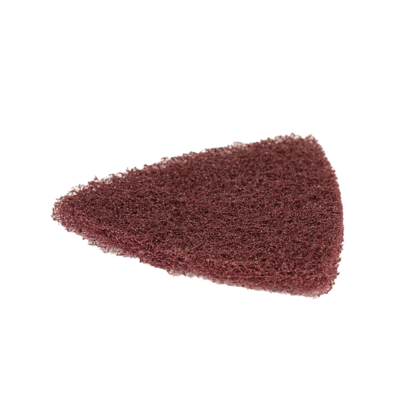 Triangular Medium Maroon Hook-Face Non-Vacuum DynaBrite Dynafine Disc