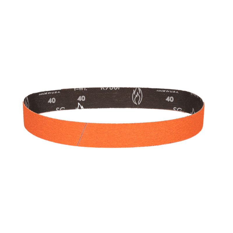 1-1/2" (38 mm) W x 30" (762 mm) L 40 Grit DynaCut Premium Ceramic Belt