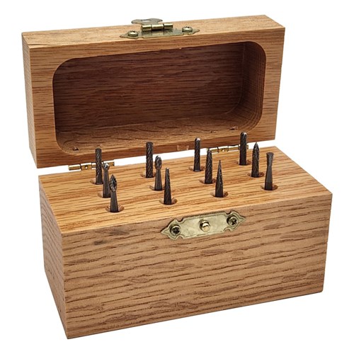 Carbide Burr 12-Piece Burr Kit, 3 mm Shank