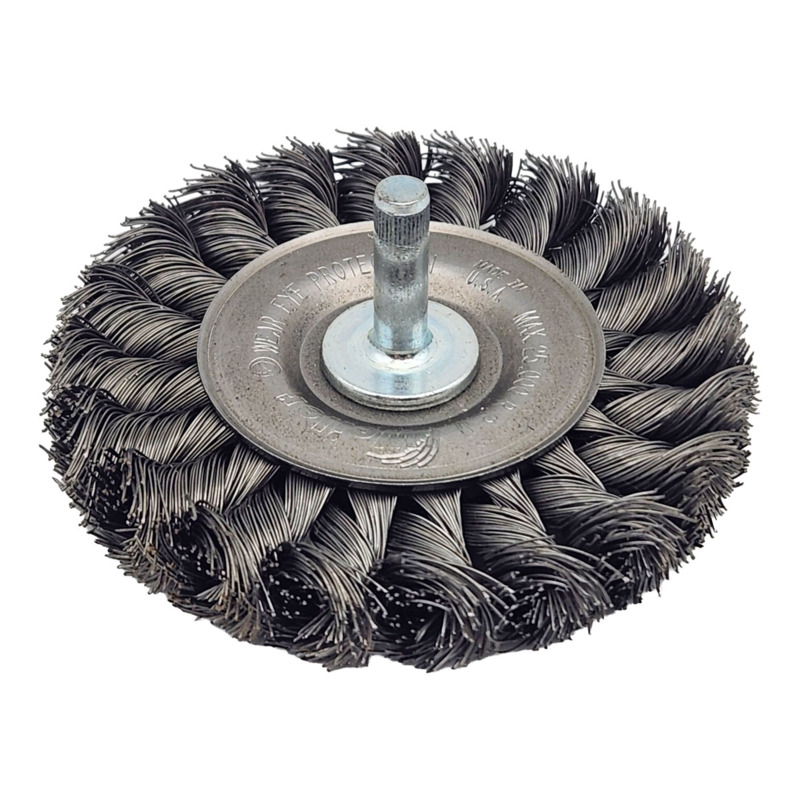 Knot Wire Wheel 3-1/4" (83 mm) Dia. x .014 x 3/8" Steel