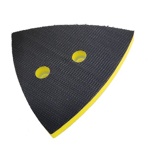 2-7/8" (73 mm) W x 3-1/8" (79 mm) L Non-Vacuum Dynafine Triangular Disc Pad, Hook-Face, Short Nap