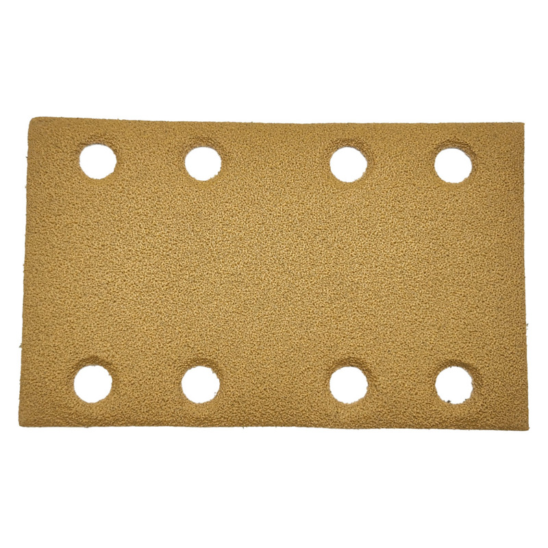 81 mm W x 133 mm L 80 Grit A/O Vacuum Hook-Face DynaCut Sheet