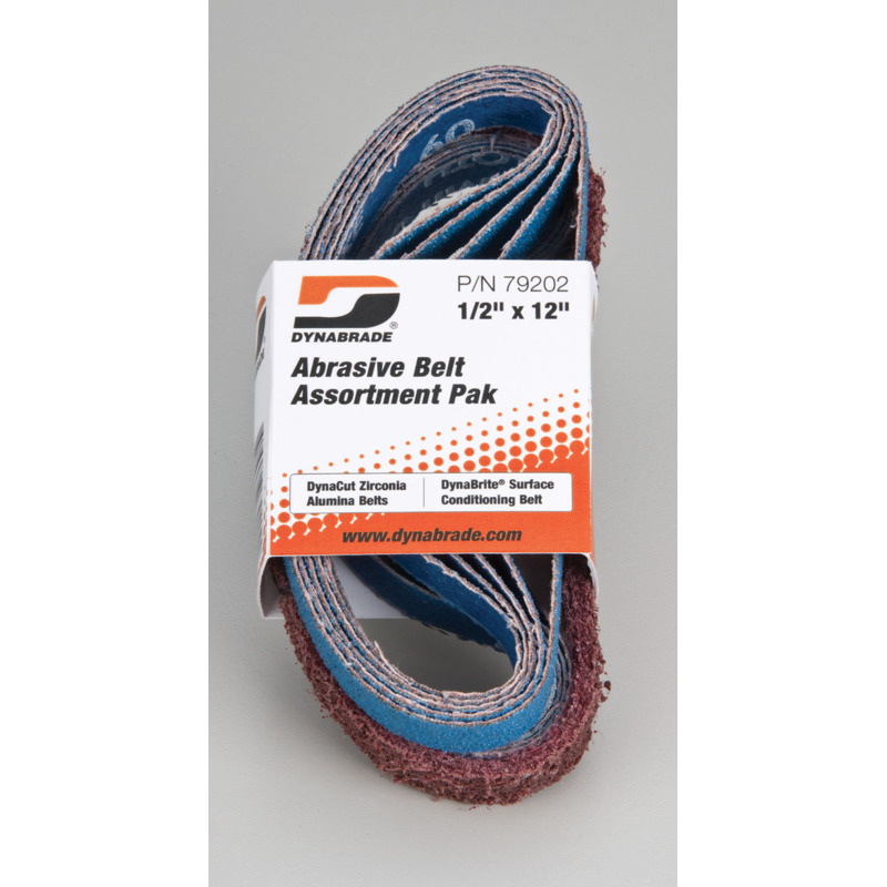 1/2" (13 mm) W x 12" (305 mm) L Belt Assortment Pak Contains: