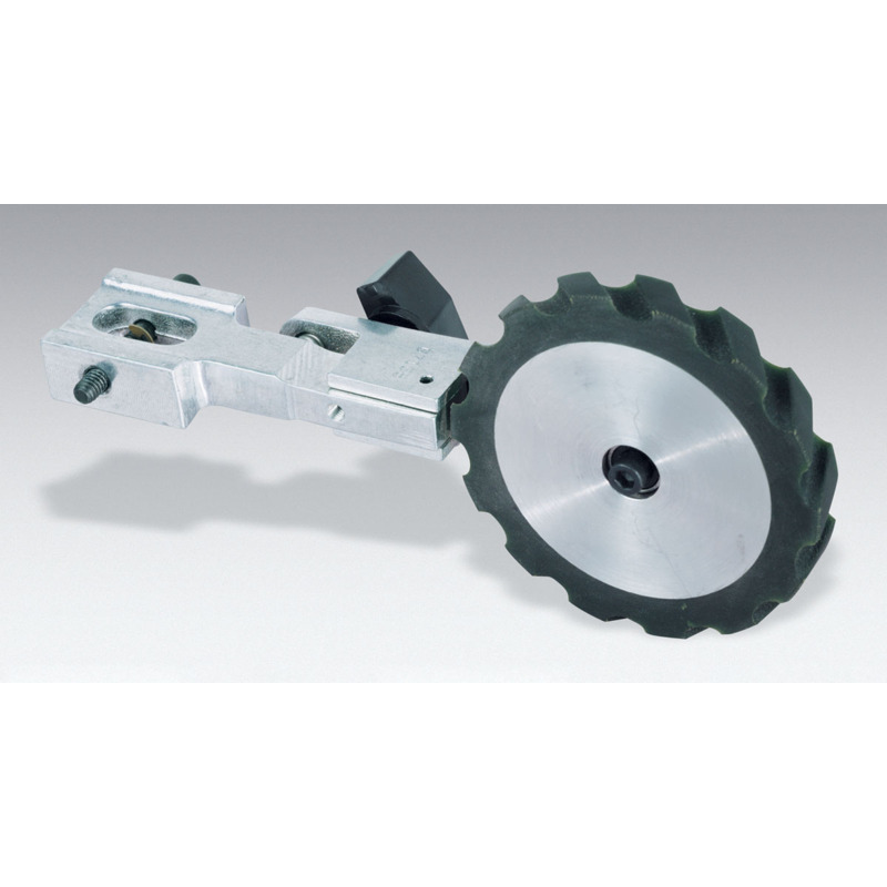 Utility Arm, 4" Dia. x 1/2" W, 70 Duro Serrated Urethane