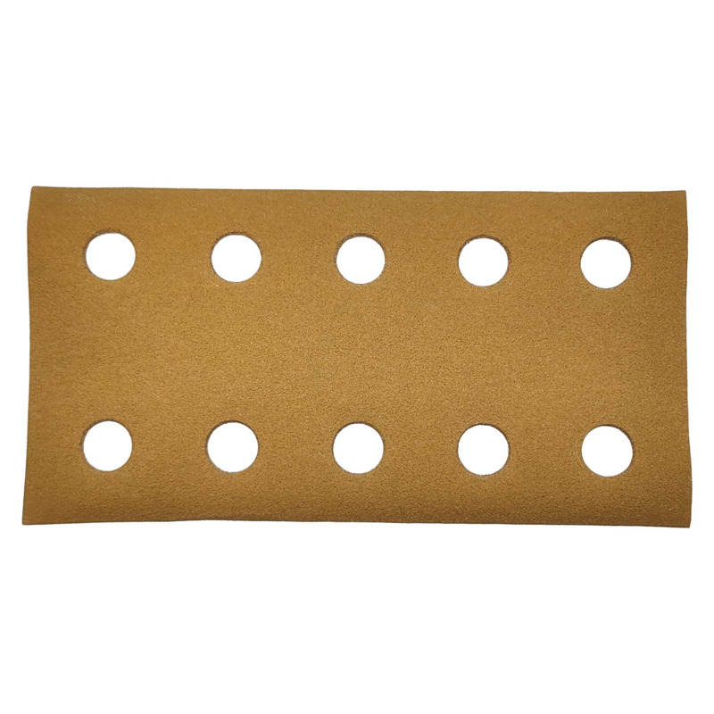 3-2/3" (93 mm) W x 7" (178 mm) L 150 Grit Hookit Gold With 10 Vacuum Holes DynaCut Sheet
